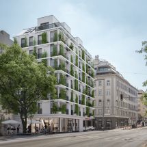 Vasko+Partner, Gemeindebau Schönbrunner Straße, kommunikative EG Zone