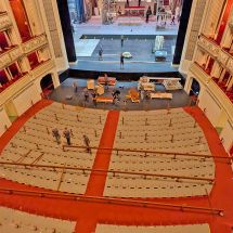 Unterkonstruktion f&uuml;r das Tanzparkett