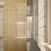 V+P NHM Naturhistorisches Museum Lochblechfassade